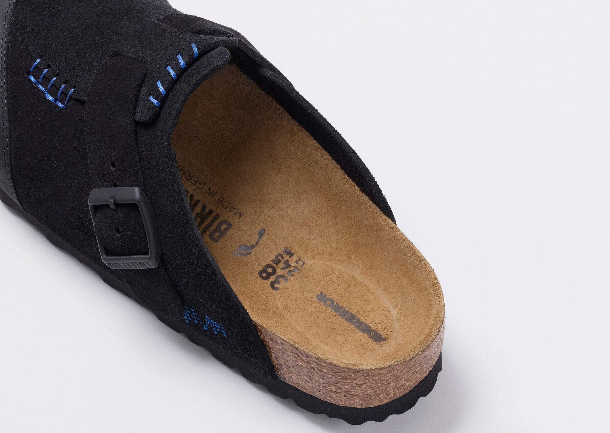 Ader Error x Birkenstock Boston Cap LEVEL Black - Heel Detail