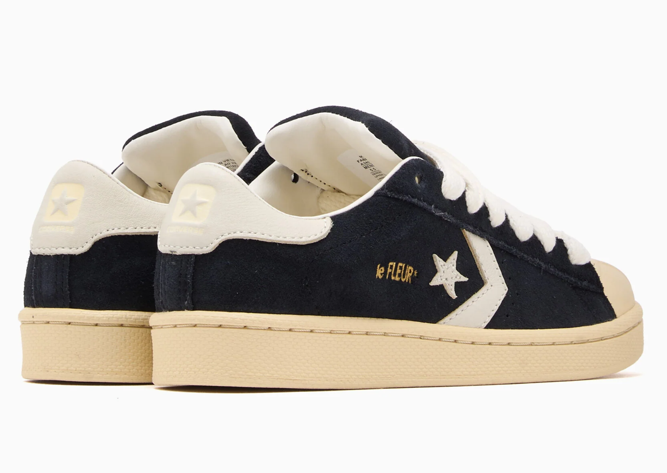 Tyler, the Creator x Converse Pro Leather Black - Heel Angle