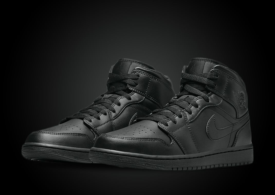 Air Jordan 1 Mid Triple Black