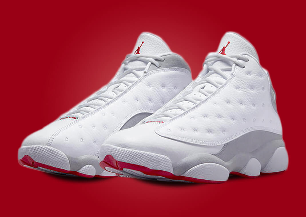 Jordan 13 retro white red online