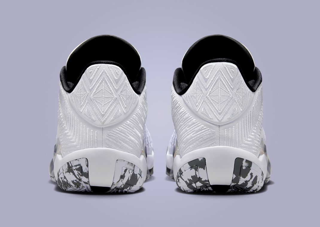 Air Jordan 38 Low White Metallic Gold Heel