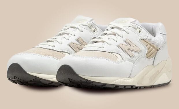 The New Balance 580 White Timberwolf Takes on a Vintage Look