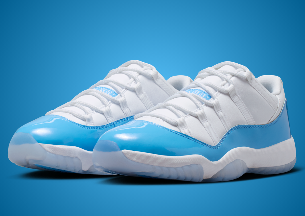 Air Jordan 11 Retro Low White University Blue - Angle