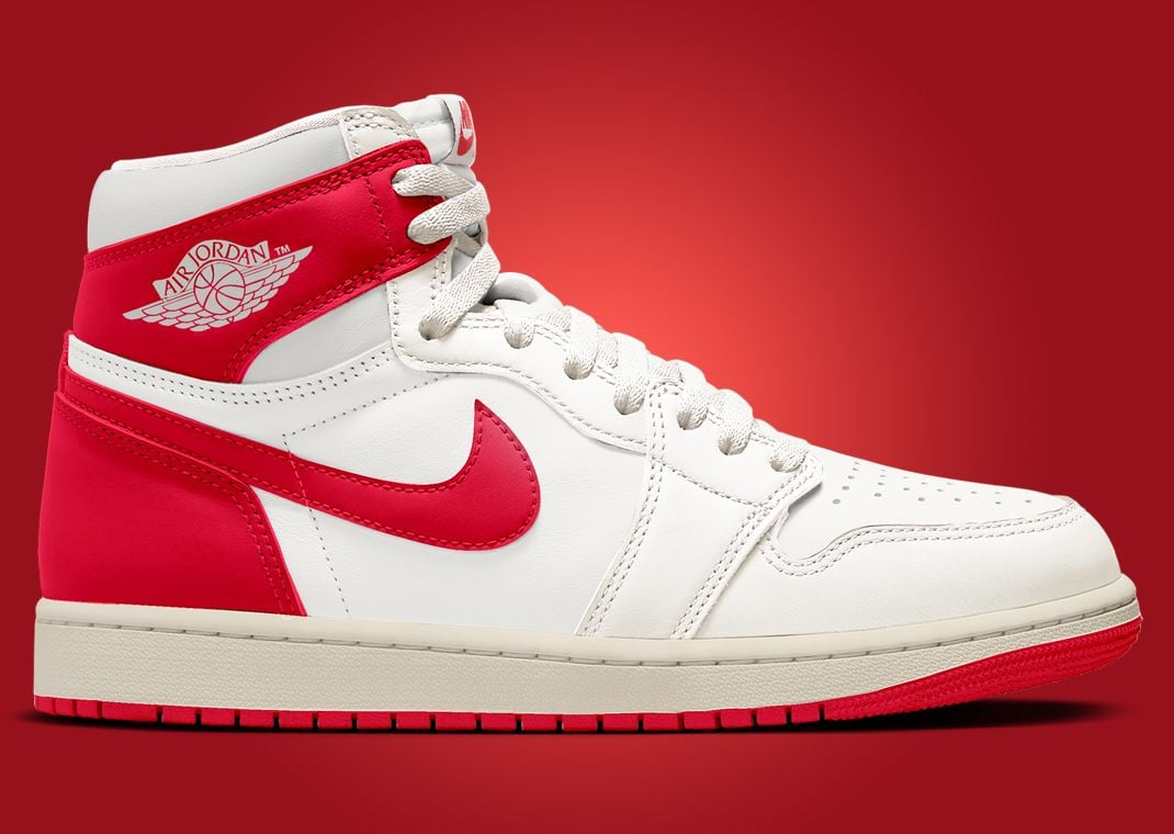 Air Jordan 1 Retro High OG Sail University Red