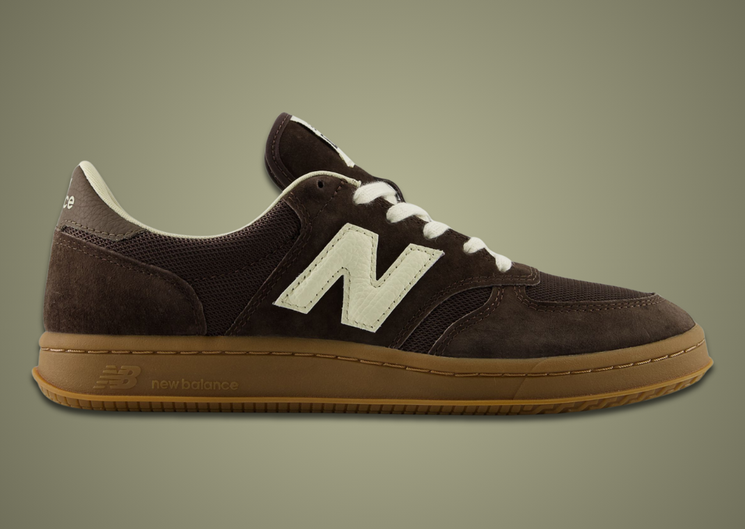 AURALEE x New Balance T500 Vintage Brown - Lateral
