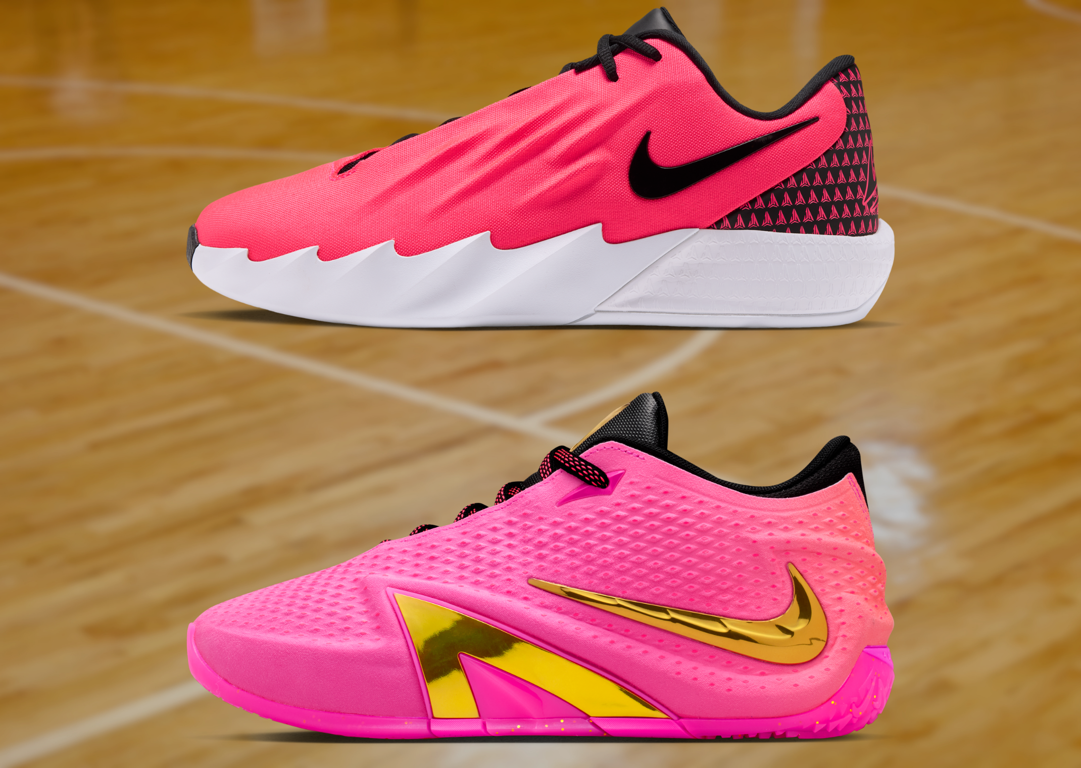 Nike Twelve Time (top) vs. Nike Ja 4 (bottom)