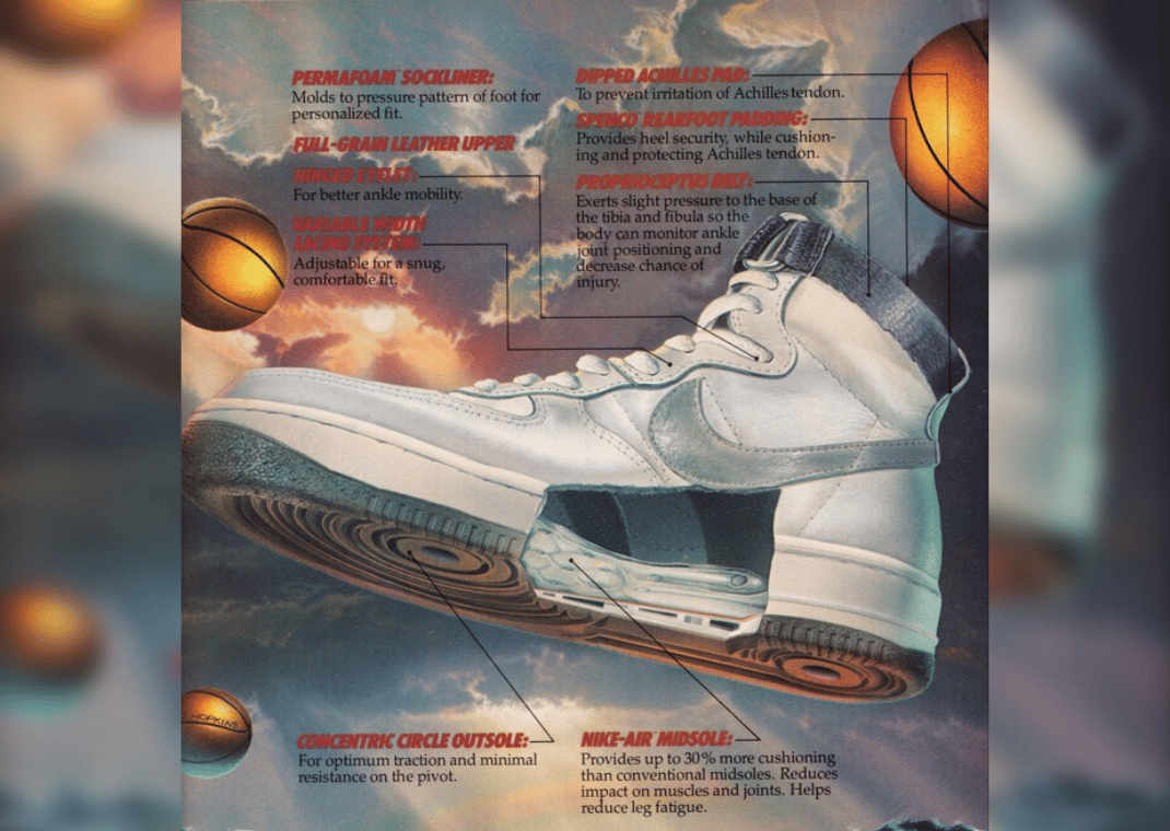 Advertisement For The Nike Air Force 1
