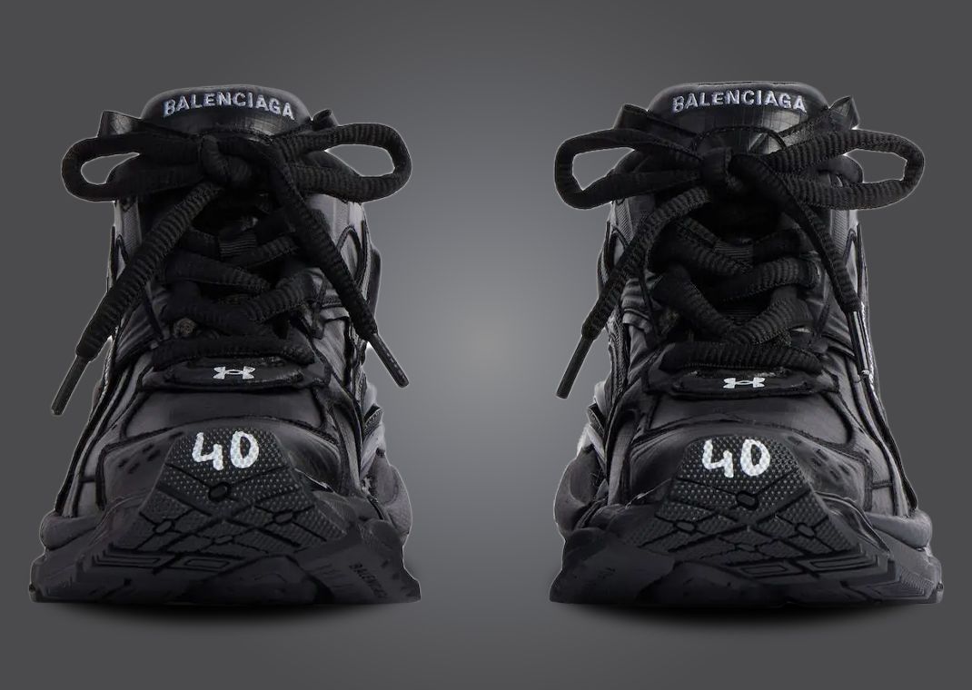 Balenciaga x Under Armour Runner Ripstop Black Front