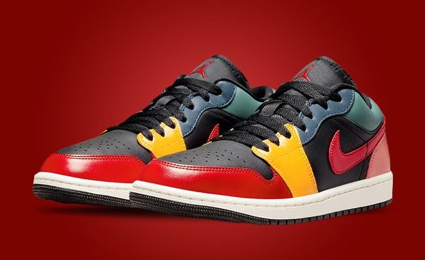 This Women’s Air Jordan 1 Low Comes In A Multi-Color Mix