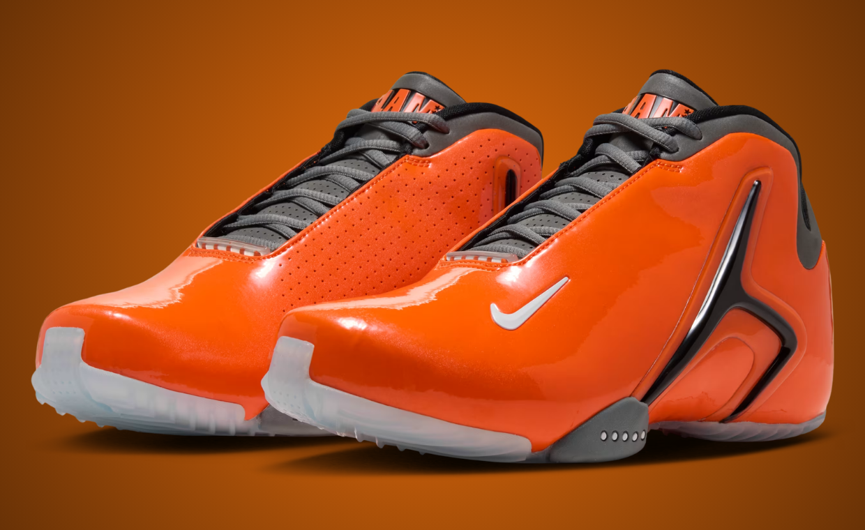 The SLAM x Nike Hyperflight is a Y2K-Era Classic in Orange Patent Leather