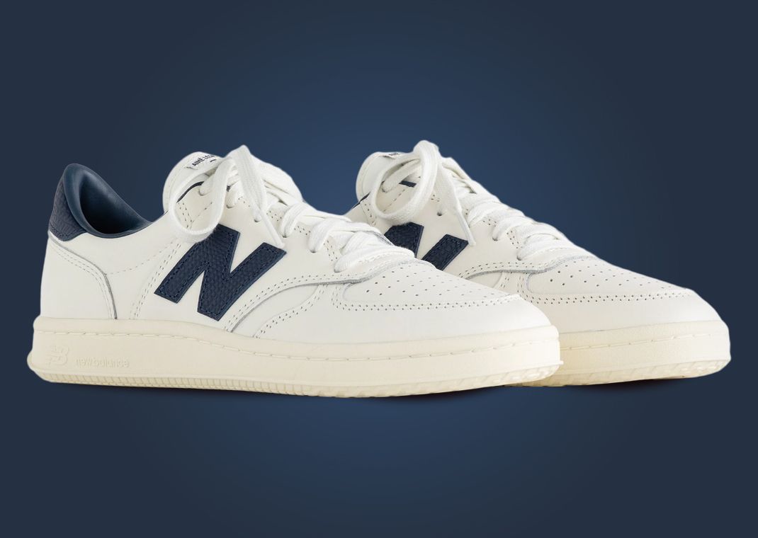 Aime Leon Dore x New Balance T500 White Navy Angle