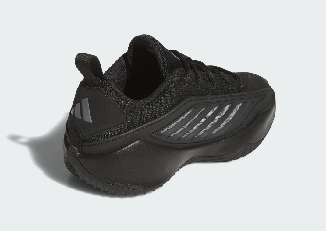 adidas Believe That 1 Black Grey (GS) - Heel Angle