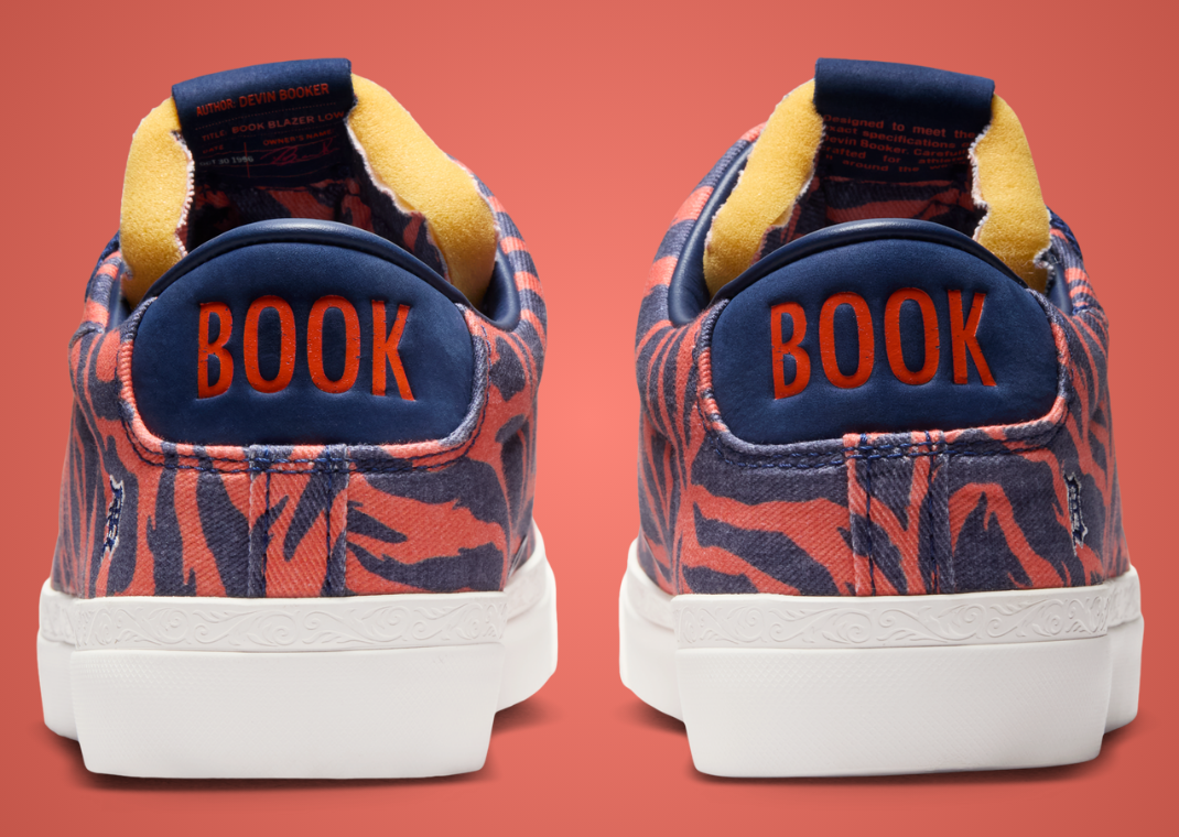 Devin Booker x Nike Blazer Low Safety Orange - Back