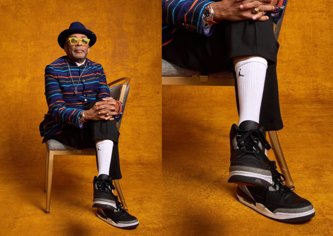 Spike Lee Debuts Levi's x Air Jordan 3 Retro Black Cement
