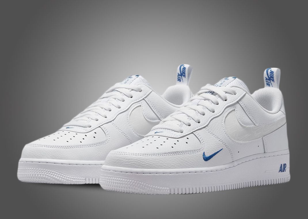 Nike Air Force 1 LV8 White Dark Marina Blue