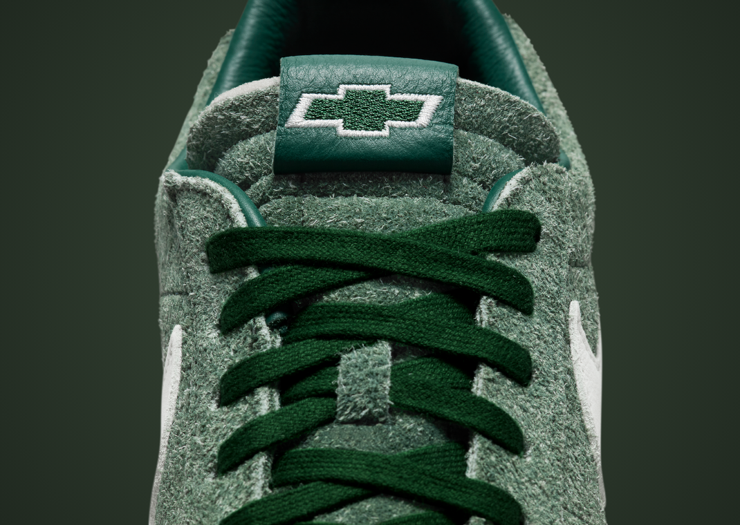 Devin Booker x Chevrolet x Nike Blazer Low Team Dark Green Tongue Tag