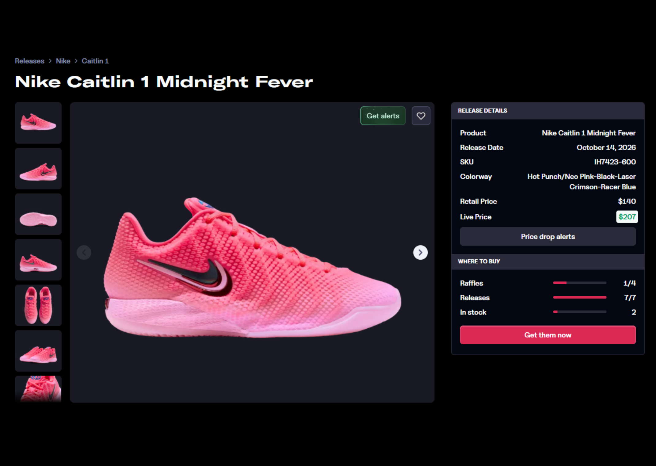 Nike Caitlin 1 Midnight Fever