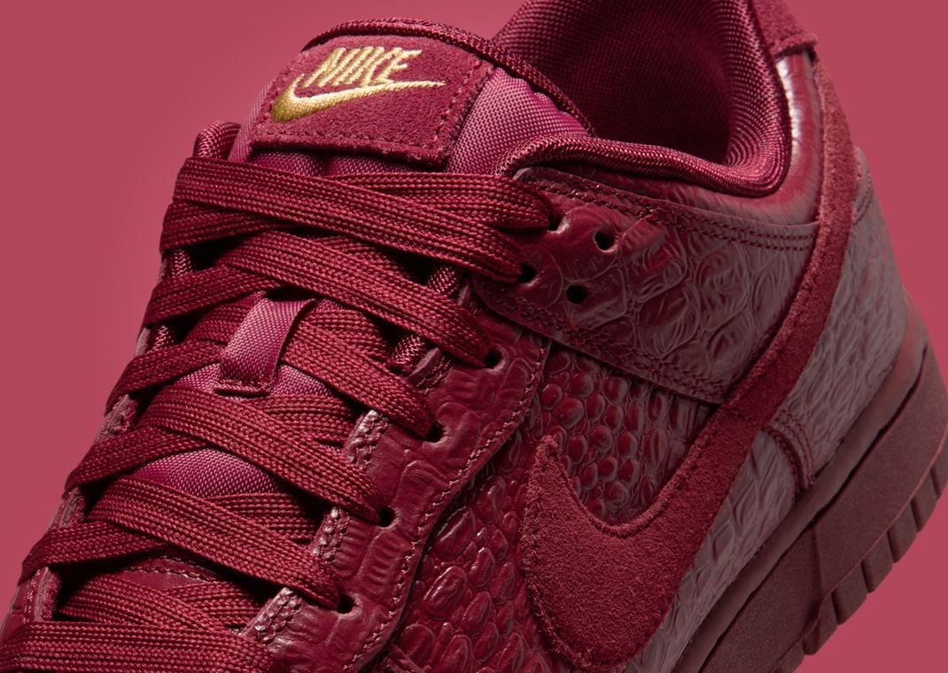 Nike Dunk Low Team Red Croc