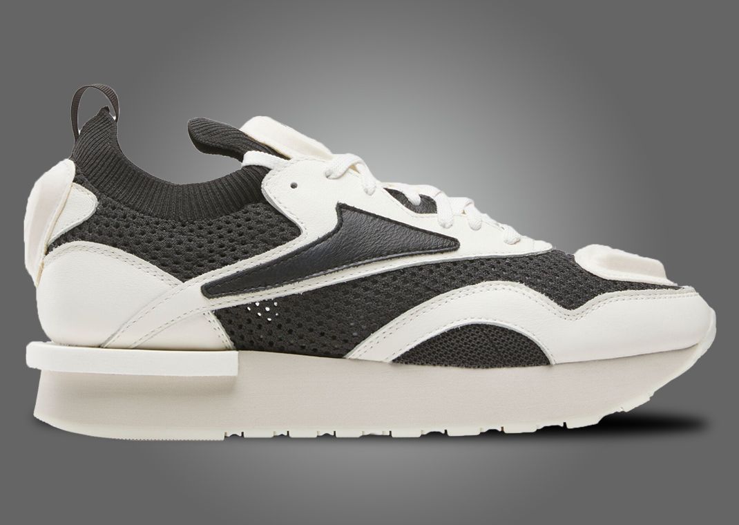 HYMNE x Reebok Classic Nylon Plus White Black Lateral