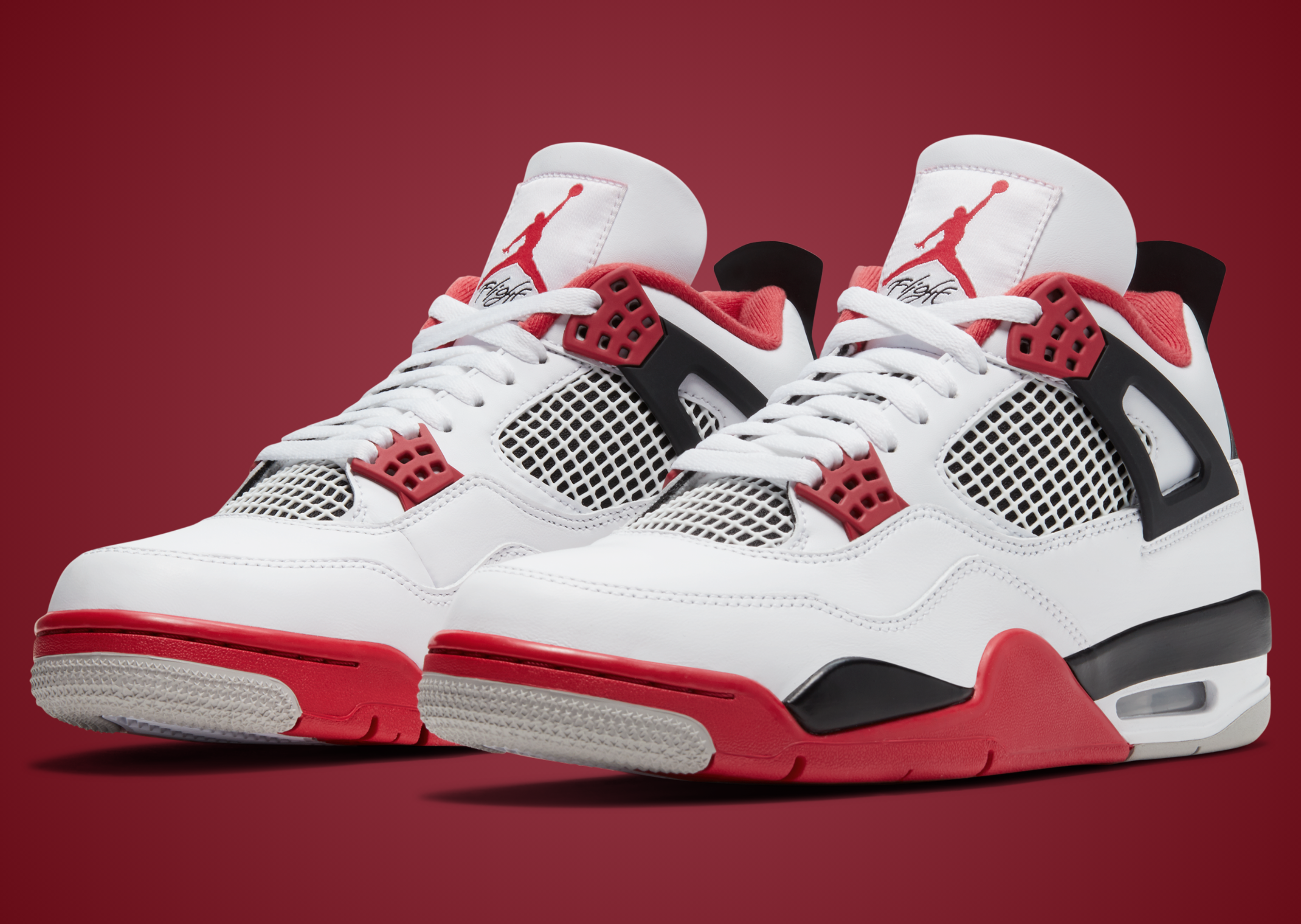 Air Jordan 4 Retro Fire Red (2020 release pictured)