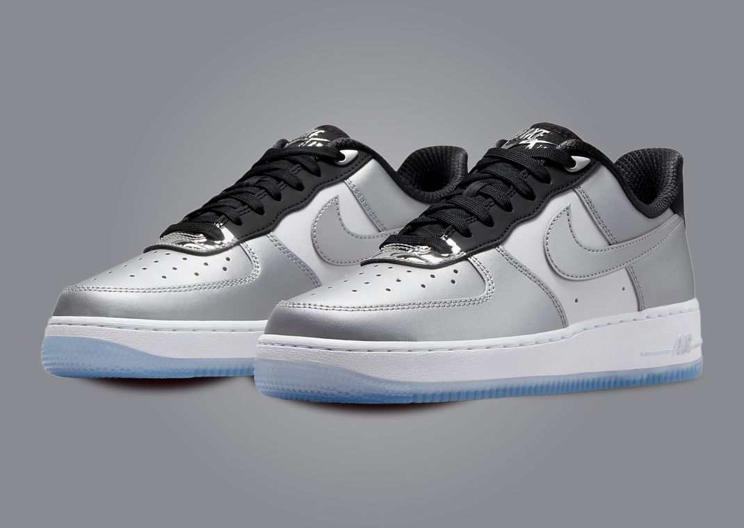 Nike Air Force 1 '07 Low Metallic Silver Black (W)