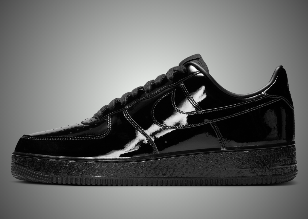 Nike Air Force 1 Low Patent Leather Premium Black lateral