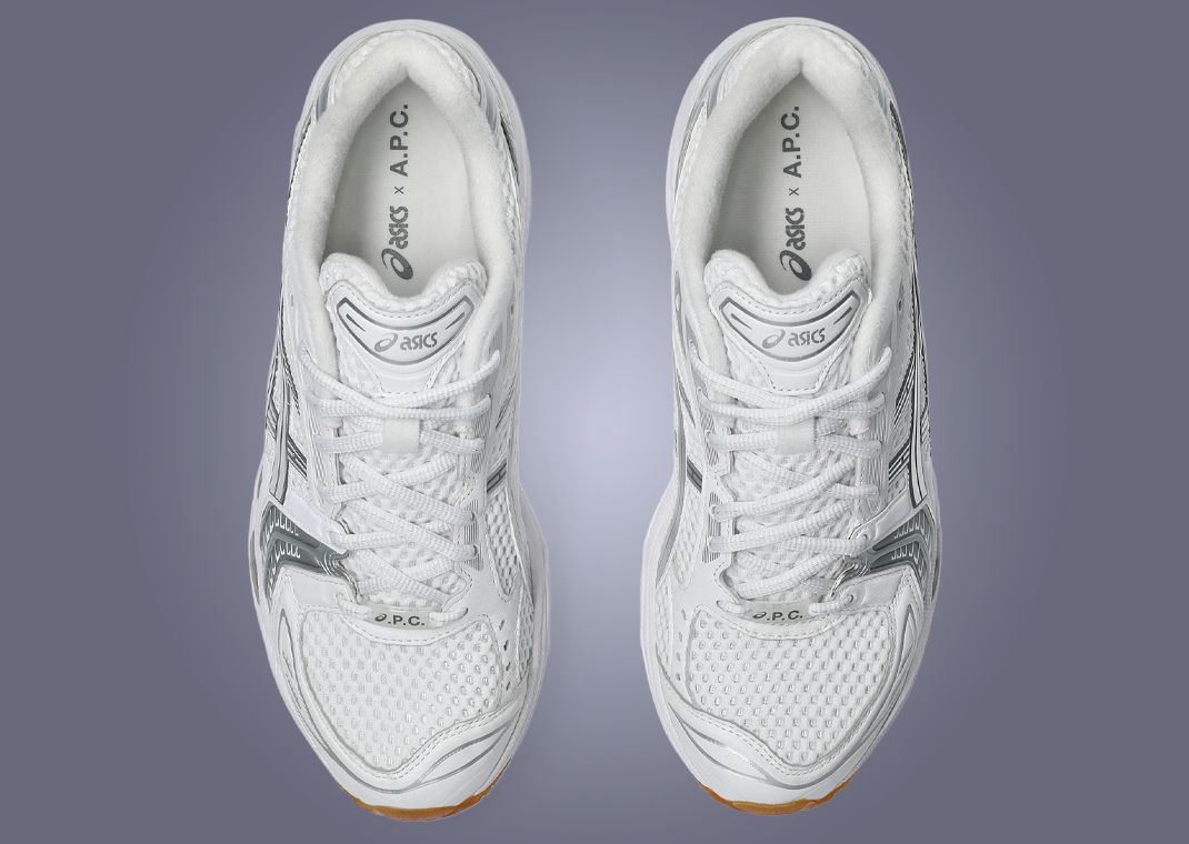 A.P.C. x Asics Gel-Kayano 14 White Gum Top