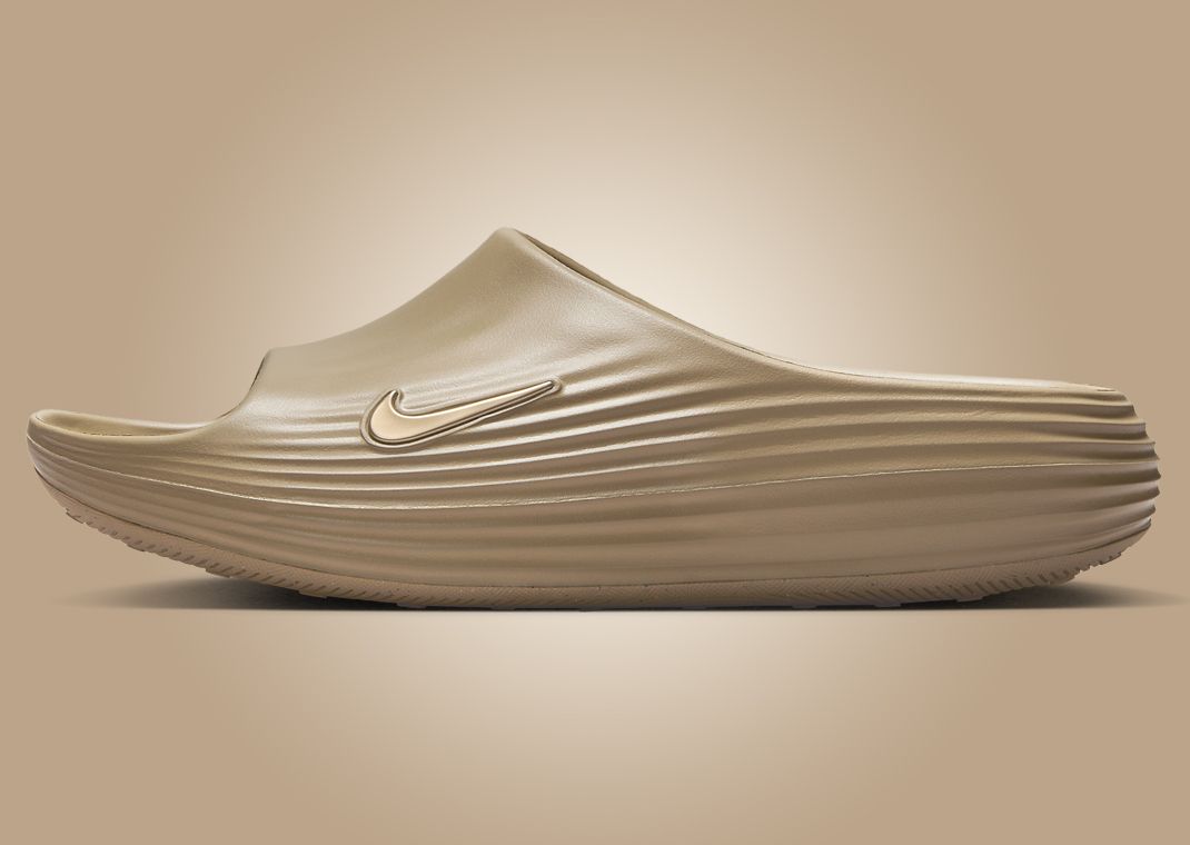 Nike ReactX Rejuven8 Slide Khaki Lateral
