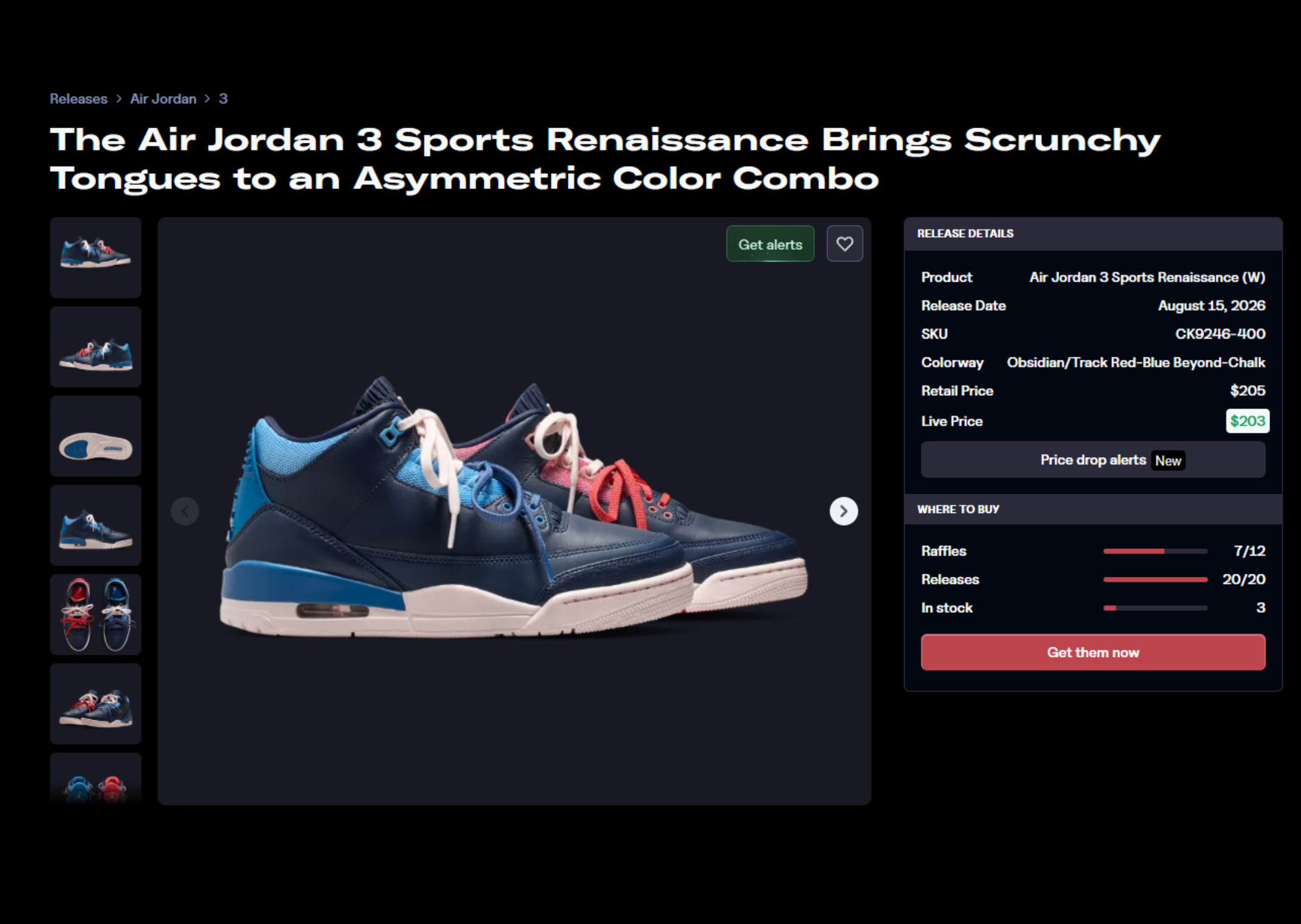 Air Jordan 3 Retro Sport Renaissance