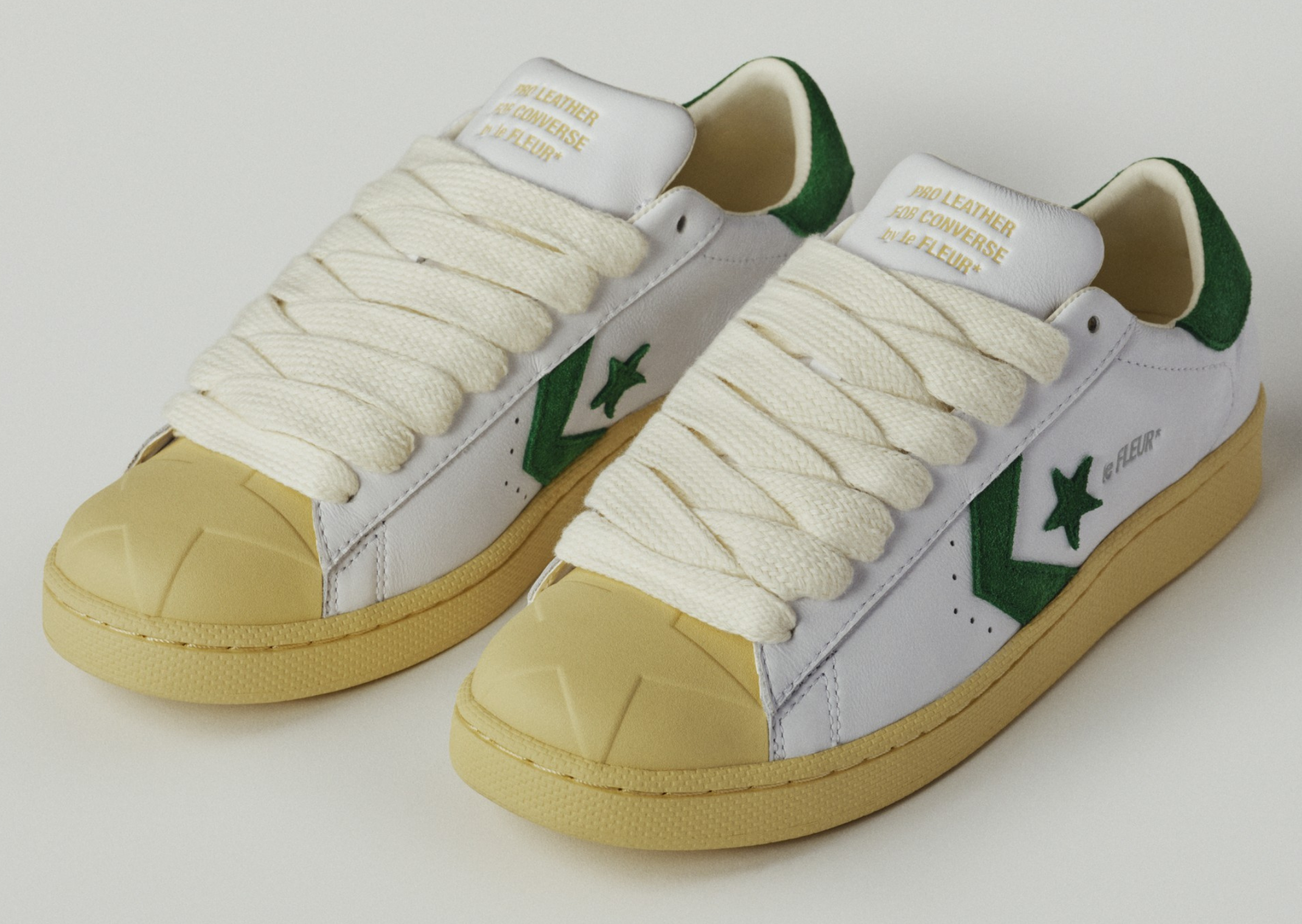 Tyler, the Creator x Converse Pro Leather White - Angle