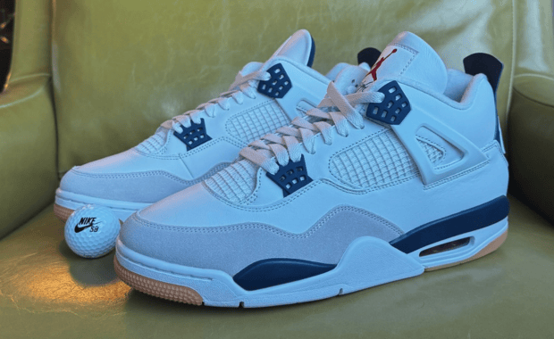 Nike SB x Air Jordan 4 Retro Summit White Navy