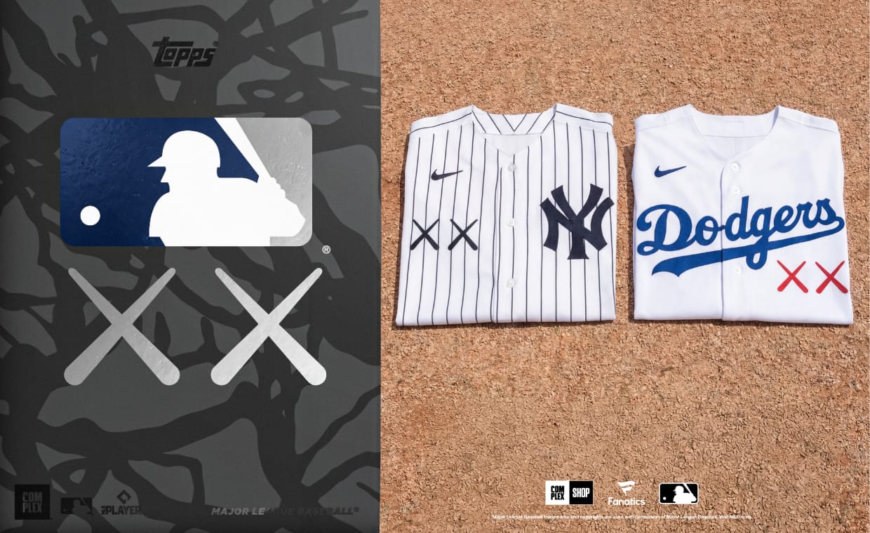 KAWS and Major League Baseball are Dropping Collab Apparel and Topps Trading Cards