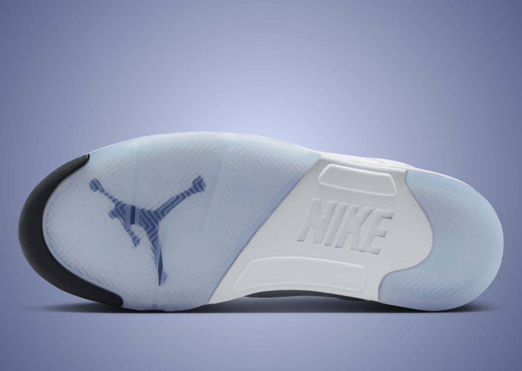 Air Jordan 5 Retro White Metallic - Bottom