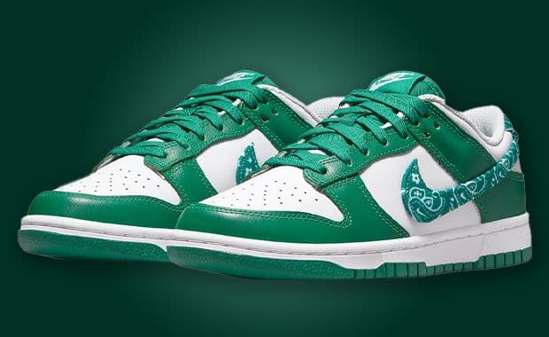 Green Paisley Print Appears On This Nike Dunk Low