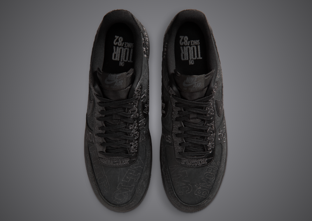 Nike Air Force 1 Low World Tour Black above