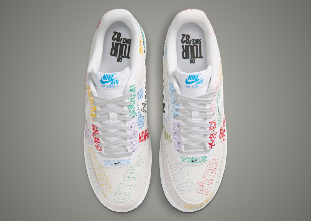 Nike Air Force 1 Low World Tour White above