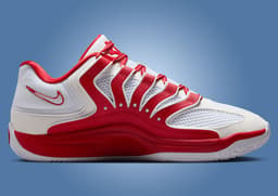 Nike KD 18 TB White University Red Lateral