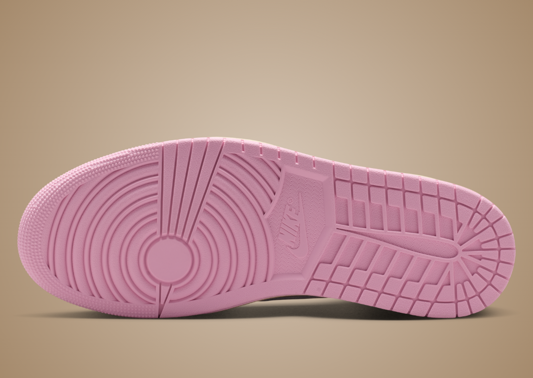 Travis Scott x Air Jordan 1 Muslin Shy Pink Outsole