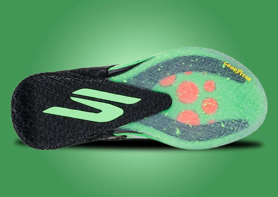 Skechers SKX Reign White Black Lime OUtsole