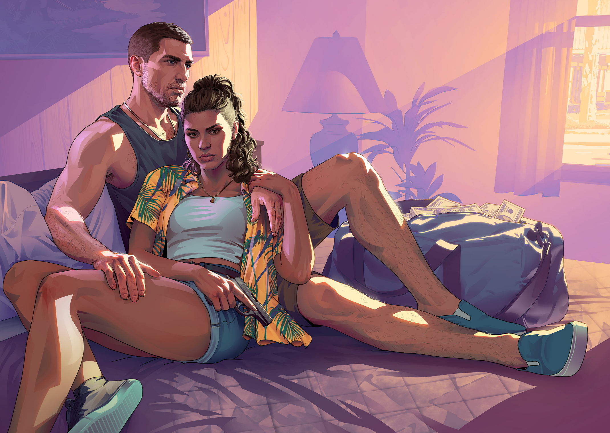 Jason and Lucia, the two main characters in GTA 6