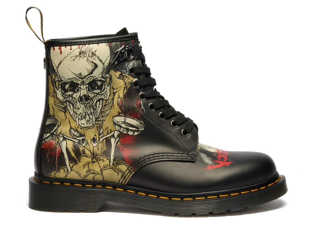 Metallica x Dr. Martens 1460 8-Eye Smooth Leather Boot Multi - Lateral