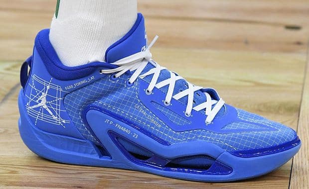 This Jordan Tatum 1 PE Gets A Blueprint Design
