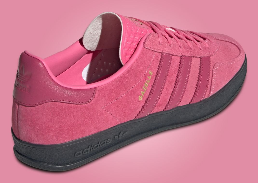 adidas Gazelle Indoor Pink Fusion Heel Angle