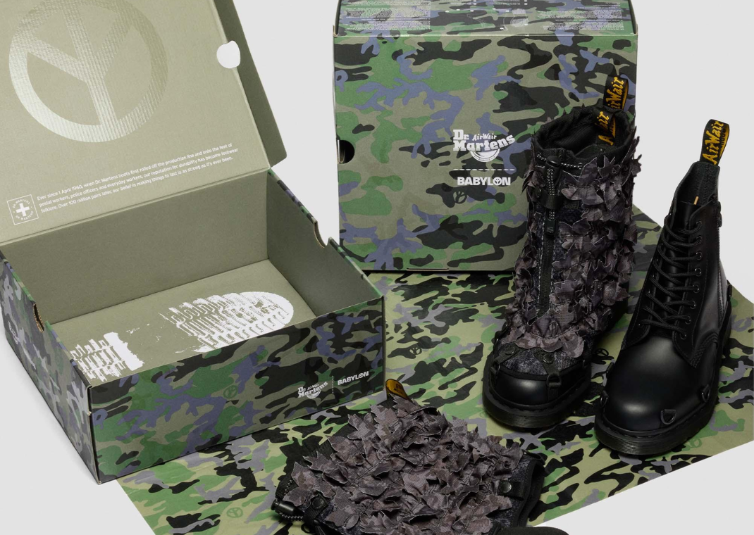 Babylon x Dr. Martens 1460 Black Camo - Packaging