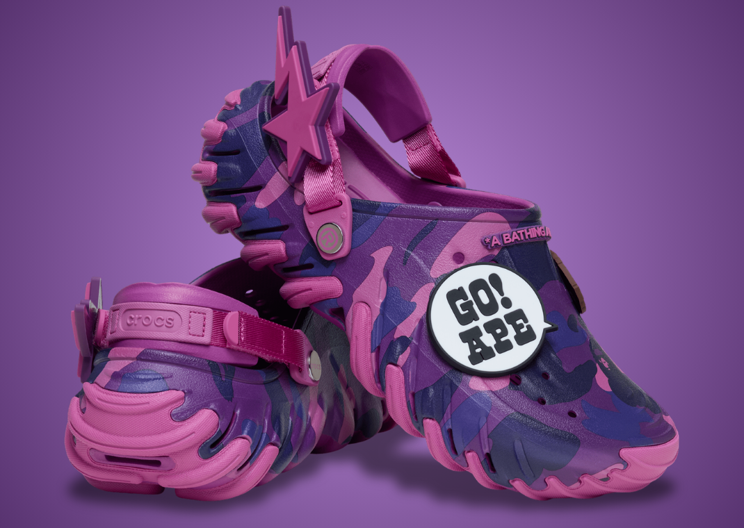 BAPE x Crocs Echo RO Clog Purple Angle