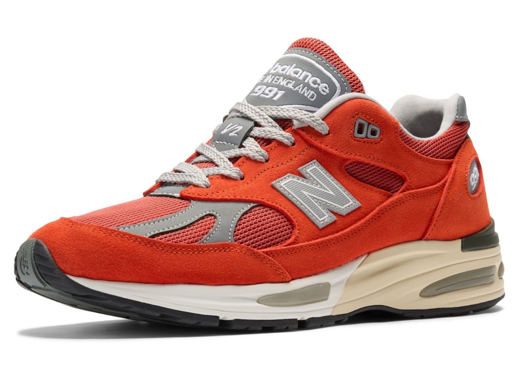 New Balance 991v2 Made in UK Orange single medial