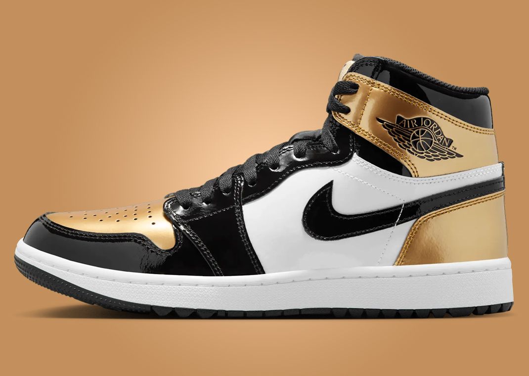 The Air Jordan 1 High Golf Patent Gold Toe Releases December 2024
