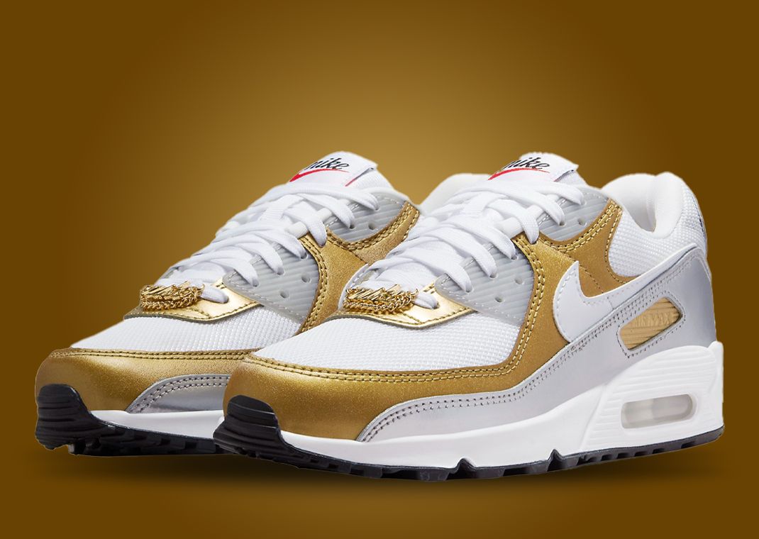 Nike Air Max 90 "Silver and Gold" (W)