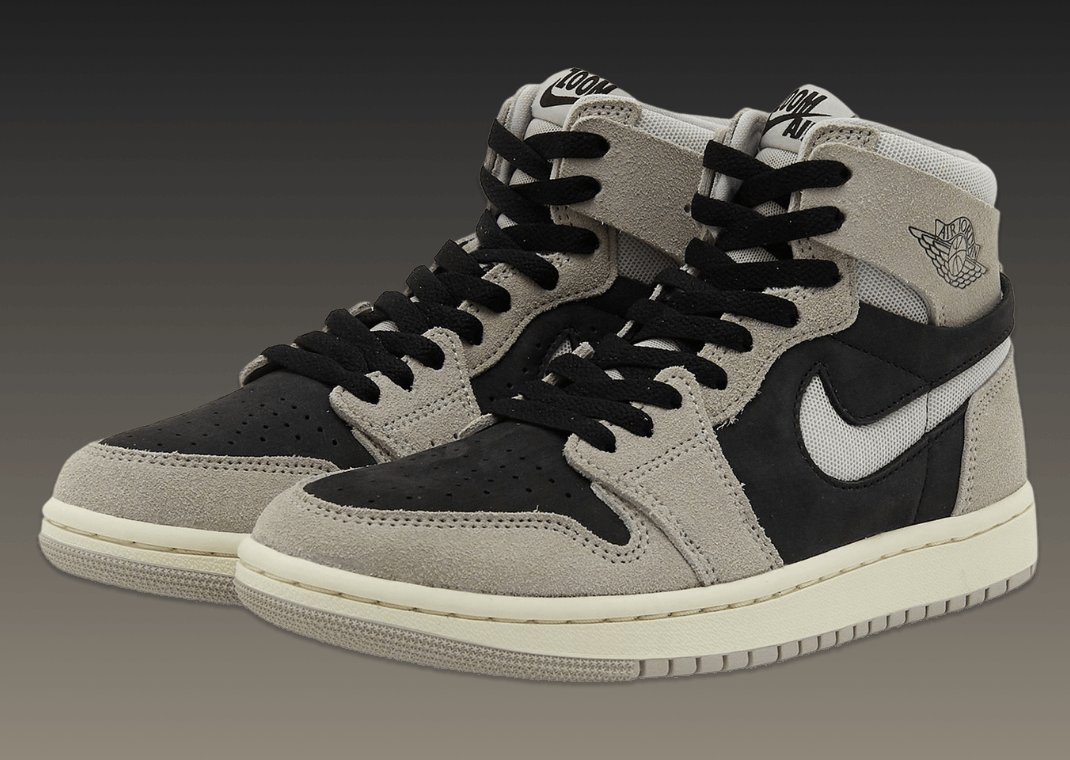 Air Jordan 1 High Zoom CMFT 2 Light Iron Ore Black (W)