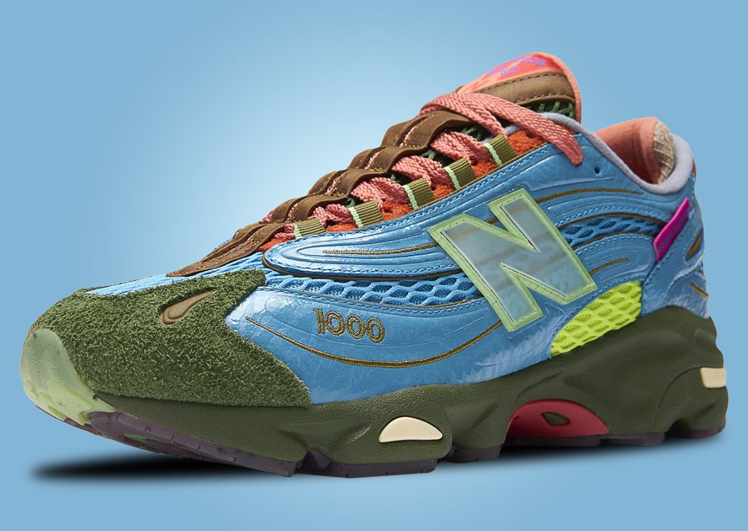 Salehe Bembury x New Balance 1000 Fog Be The Cloud Angle